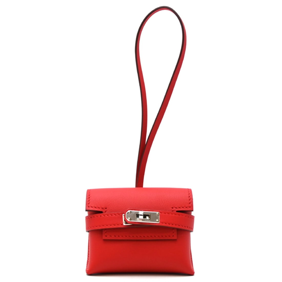 Hermes Kelly Festival K stamp, 2025 production, silver hardware (palladium), women's/men's charm,: --- Catalog ---Category: SizeSize (HxWxD): 60.00mm x 75.00mm x 30.00mm / 2.36'' x 2.95'' x 1.18''Category: DesignType: Handbag charmGender: Men,WomenMaterial: Swift leatherCategory: GeneralBrand: