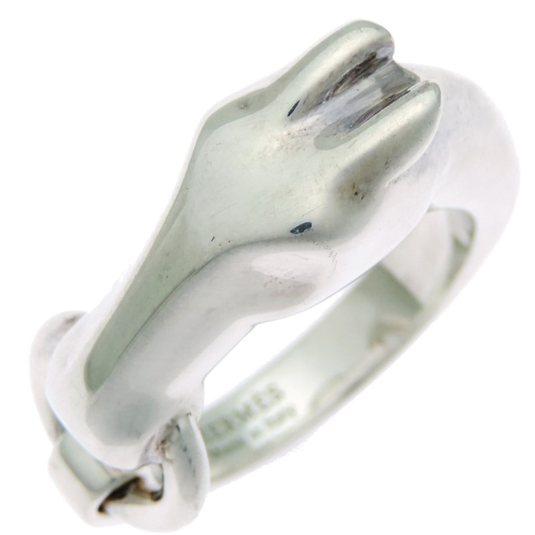Hermes Galop PM #58 Women's/Men's Ring H113603B Sterling Silver 925: --- Catalog ---Category: SizeJP Size: 17.5US Size: 8.5Category: DesignType: Band ringGender: Men,WomenMaterial: Silver 925Category: GeneralMPN: H113603BBrand: HermesCountry of Origin: France--- Item
