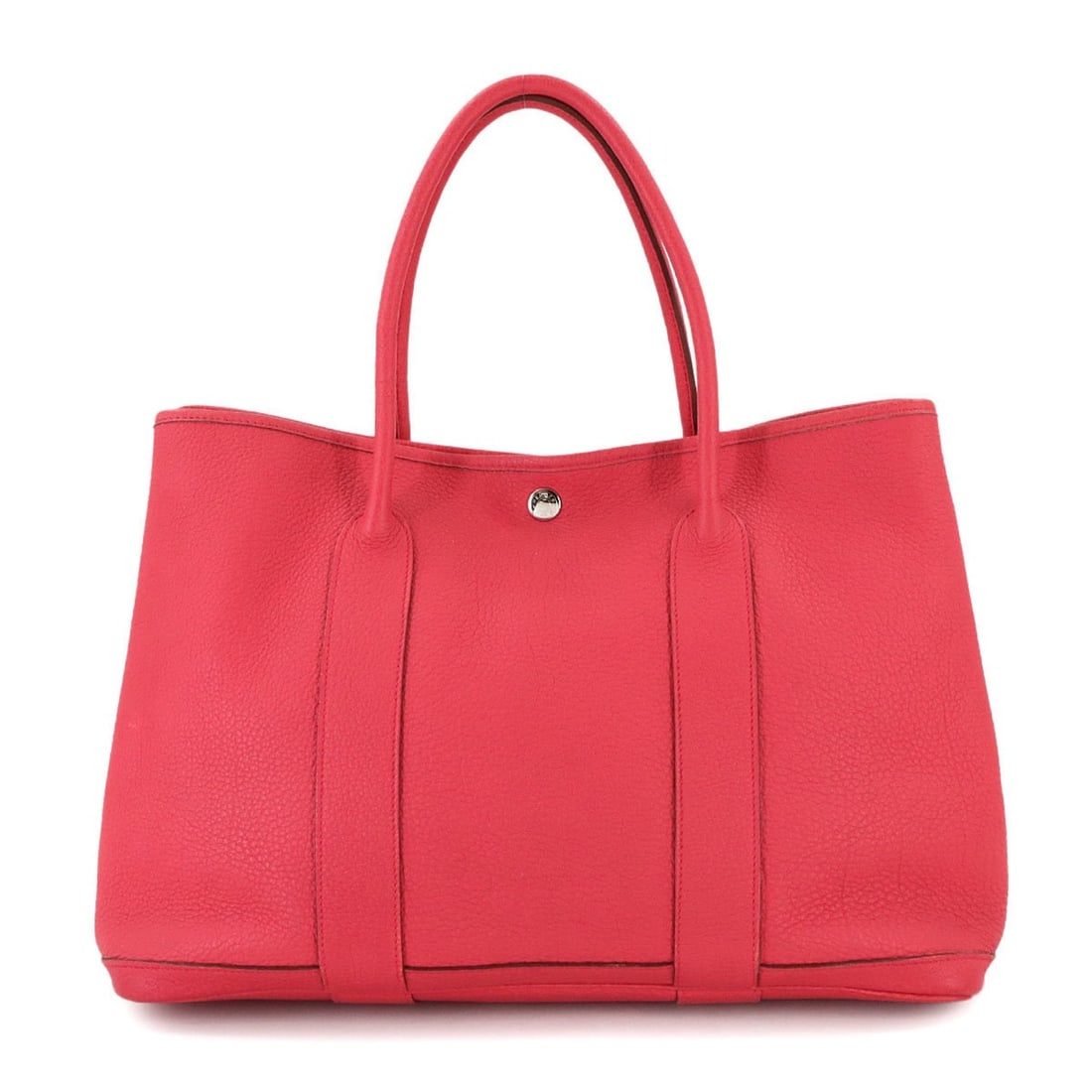 Hermes Garden 36 PM Tote Handbag, Negonda Leather, Bougainvillea, ?O Stamp, Silver Hardware, Party: --- Catalog ---Category: SizeSize (HxWxD): 26cm x 36cm x 17.5cm / 10.23'' x 14.17'' x 6.88''Category: DesignType: Handbag, Tote bagColor: BougainvillierGender: WomenMaterial: Negonda leather