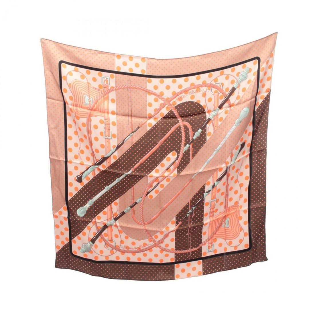 Hermes Carre 65 Clic Clac Scarf/Muffler, Silk, Women's, Brown/Pink Multicolor: --- Catalog ---Category: SizeSize (LxW): 65cm x 65cm / 25.59'' x 25.59''Category: DesignType: ScarfColor: Brown, Multi-color, PinkGender: WomenMaterial: Silk Category: GeneralBrand: Hermes--- Item