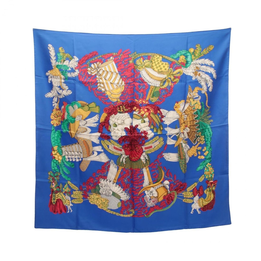 Hermes Carre 90 Chapeau Scarf/Muffler, Silk, Women's, Blue/Multicolor: --- Catalog ---Category: SizeSize (LxW): 89cm x 89cm / 35.03'' x 35.03''Category: DesignType: ScarfColor: Blue, Multi-colorGender: WomenMaterial: Silk Category: GeneralBrand: HermesCountry of Origin: