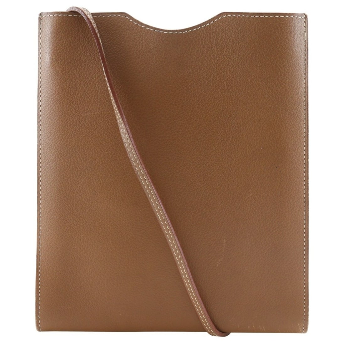 Hermes Onimetu Shoulder Bag, Calfskin, Brown, Open Type, Women's (1 of 13)