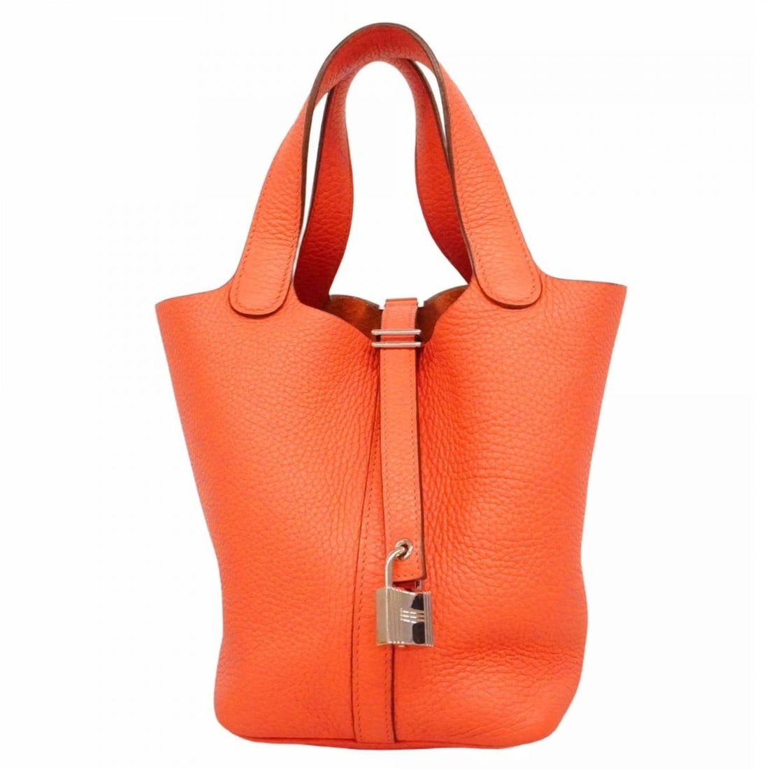 Hermes Picotin Lock PM handbag, Taurillon Clemence leather, Rouge Pivoine, C stamp, ladies'.: --- Catalog ---Category: SizeSize (HxWxD): 18cm x 13cm x 18cm / 7.08'' x 5.11'' x 7.08''Category: DesignType: HandbagGender: WomenMaterial: Taurillon clemence leather Hardware Color: SilverCategory: