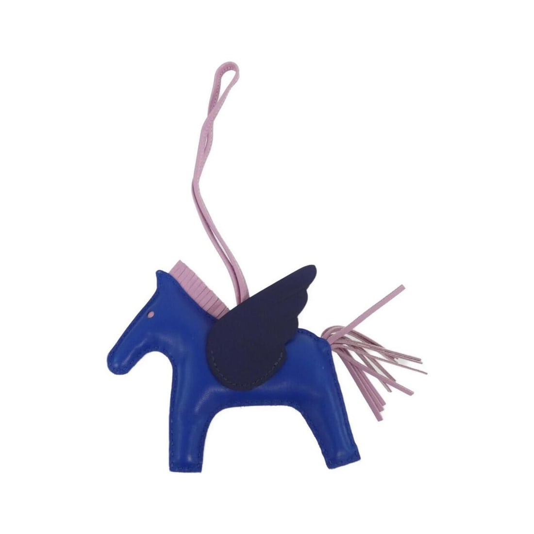 Hermes Rodeo Pegasus Accessory Bag Charm MM 083011CA: --- Catalog ---Category: SizeSize (HxWxD): 105.00mm x 130.00mm / 4.13'' x 5.12''Category: DesignType: Handbag charmColor: BlueGender: Women,MenMaterial: Agneau MiloCategory: GeneralMPN: 083011CABrand: