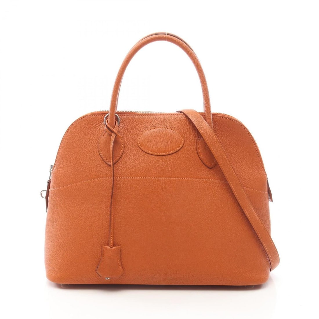 Hermes Bolide 31 Handbag, Leather, Chevre Women's, Orange: --- Catalog ---Category: SizeSize (HxWxD): 24cm x 31cm x 12cm / 9.44'' x 12.2'' x 4.72''Category: DesignType: HandbagColor: OrangeGender: WomenMaterial: Chevre leather Category: GeneralBrand: Hermes--