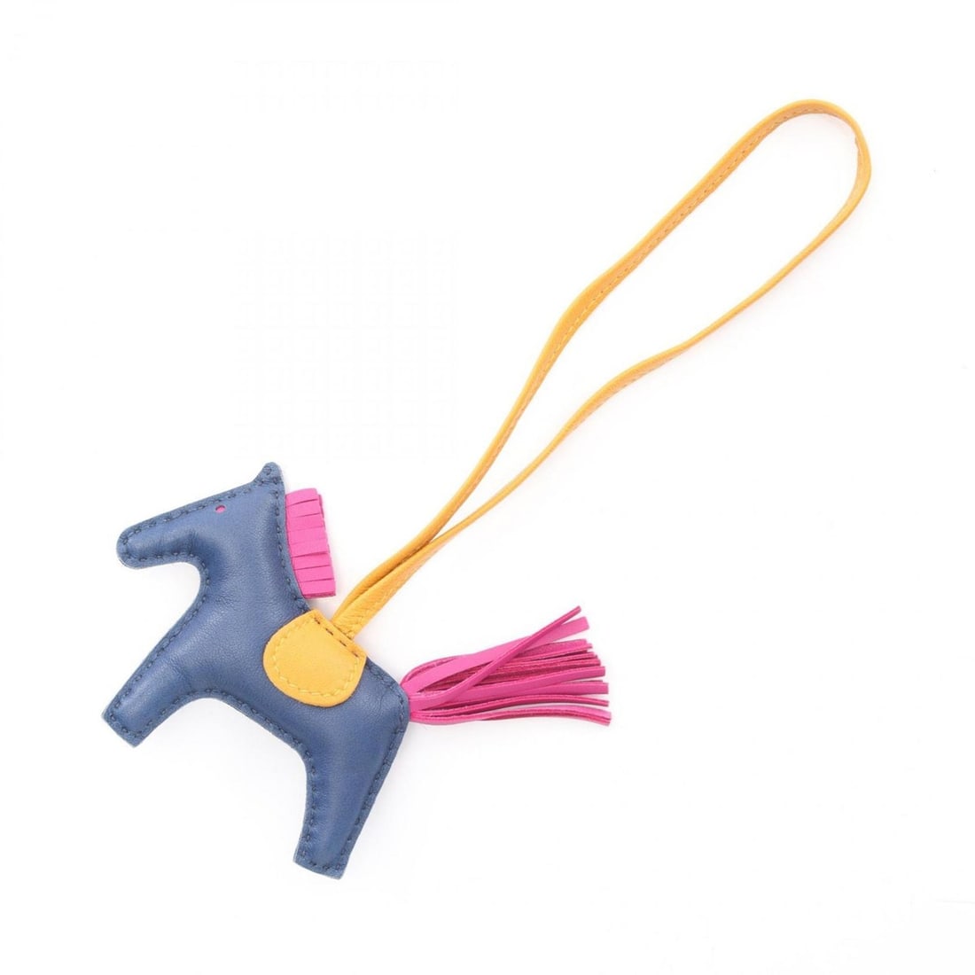 Hermes Rodeo PM Charm Accessory Leather Agneau Milo Women's Blue Pink Brown Rose Purple Natural: --- Catalog ---Category: DesignType: Handbag charmColor: Blue, Brown, PinkGender: WomenMaterial: Agneau MiloCategory: GeneralBrand: Hermes--- Item List ---Section: ConditionRanking: Rank A Used - A fe