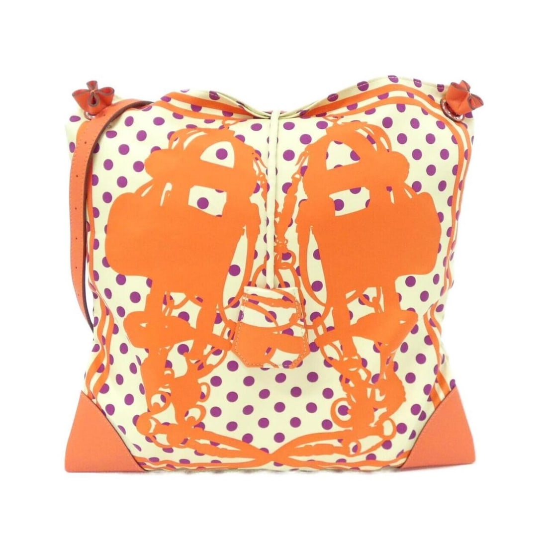Hermes BRIDES DE GALA FANTOME A POIS Silky City PM Shoulder Bag: --- Catalog ---Category: SizeSize (HxWxD): 34cm x 33cm x 1cm / 13.38'' x 12.99'' x 0.39''Category: DesignType: Shoulder bagColor: OrangeGender: WomenMaterial: Silk , Swift leather Hardware Color: