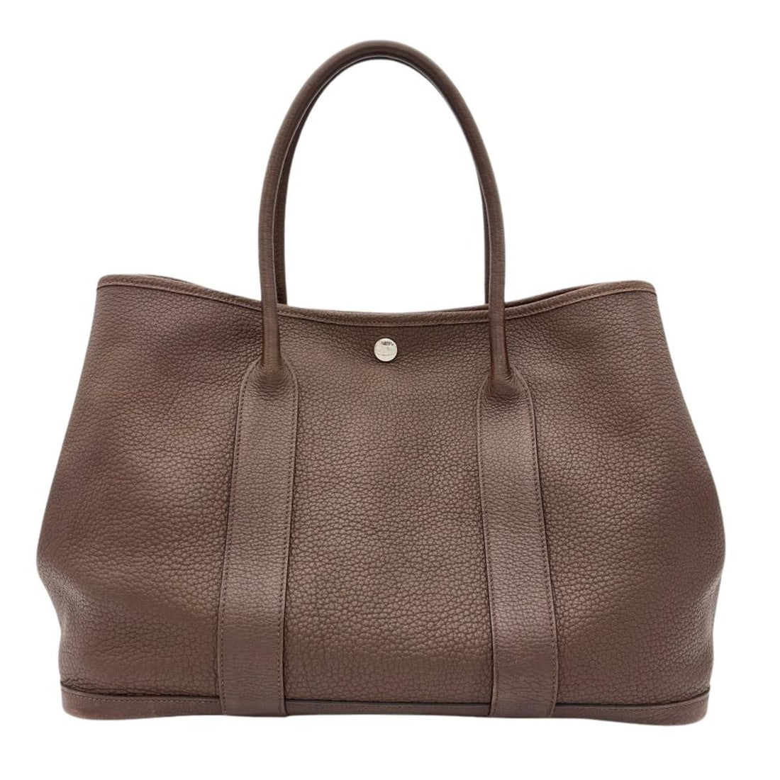 Hermes Garden Party PM Tote Bag, Negonda Leather, ?L stamp, Brown, Silver Hardware, Women's.: --- Catalog ---Category: SizeHandle Drop: 15.00cm / 5.91''Size (HxWxD): 26cm x 36cm x 17cm / 10.23'' x 14.17'' x 6.69''Category: DesignType: Tote bagColor: BrownGender: WomenMaterial: Negonda leather