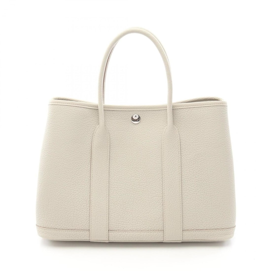 Hermes Garden Party TPM Tote Bag Handbag Leather Negonda Women's Ivory: --- Catalog ---Category: SizeSize (HxWxD): 21cm x 30cm x 14cm / 8.26'' x 11.81'' x 5.51''Category: DesignType: Handbag, Tote bagColor: IvoryGender: WomenMaterial: Negonda leather , Leather Category: G