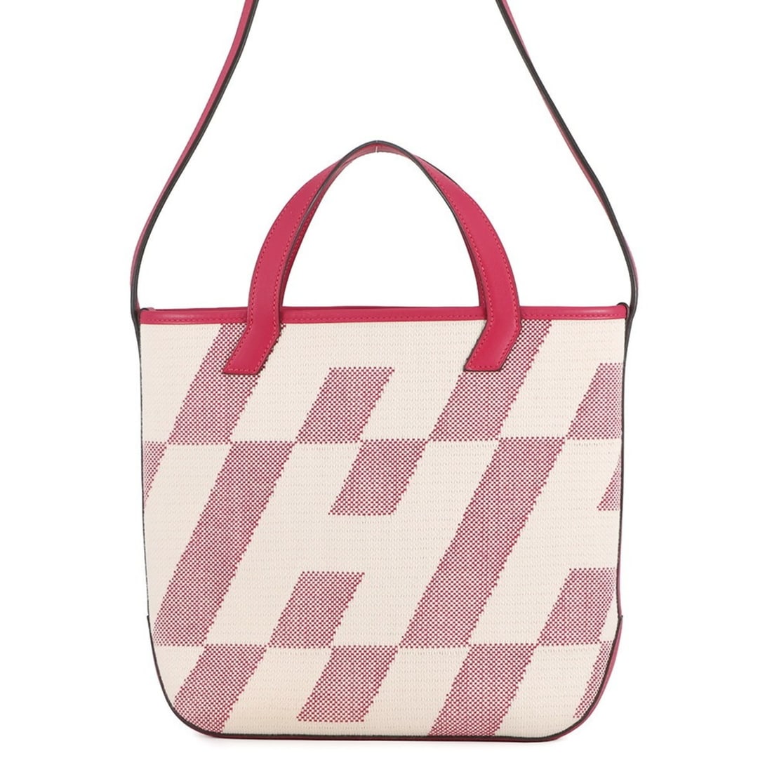 Hermes Tote Bag H. en Biet PM Framboise Toile H Swift Z Stamp 2-way Shoulder Handbag HERMES: --- Catalog ---Category: SizeSize (HxWxD): 24.5cm x 26cm x 8.5cm / 9.64'' x 10.23'' x 3.34''Category: DesignType: Handbag, Shoulder bag, Tote bagColor: PinkGender: WomenMaterial: Toile H Category: Gen