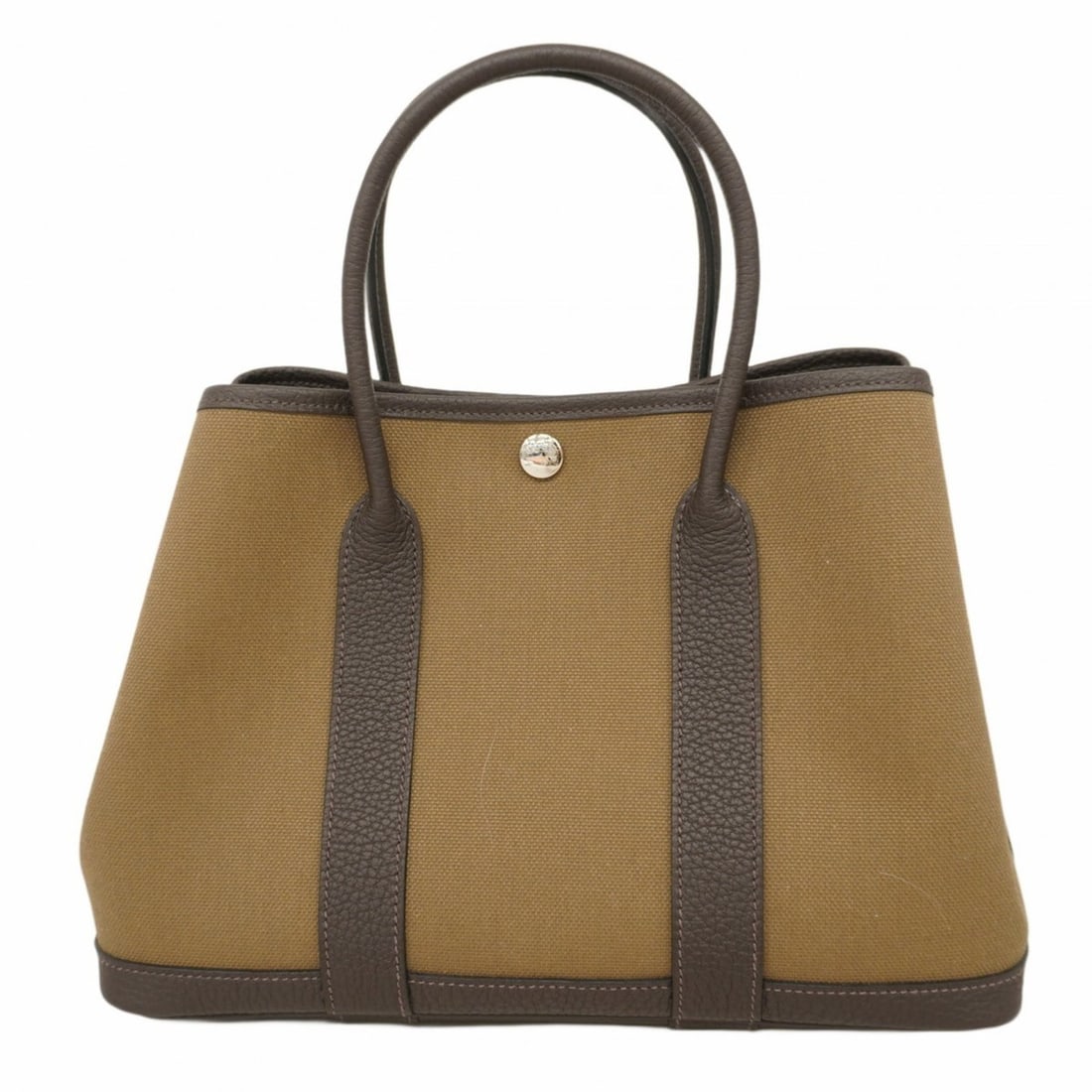 Hermes Garden TPM Tote Bag, Negonda Toile Military Tundra Ebene, B stamp, Ladies'.: --- Catalog ---Category: SizeSize (HxWxD): 21cm x 29cm x 13cm / 8.26'' x 11.41'' x 5.11''Category: DesignType: Tote bagColor: EbeneGender: WomenMaterial: Negonda leather Hardware Color: SilverCategory