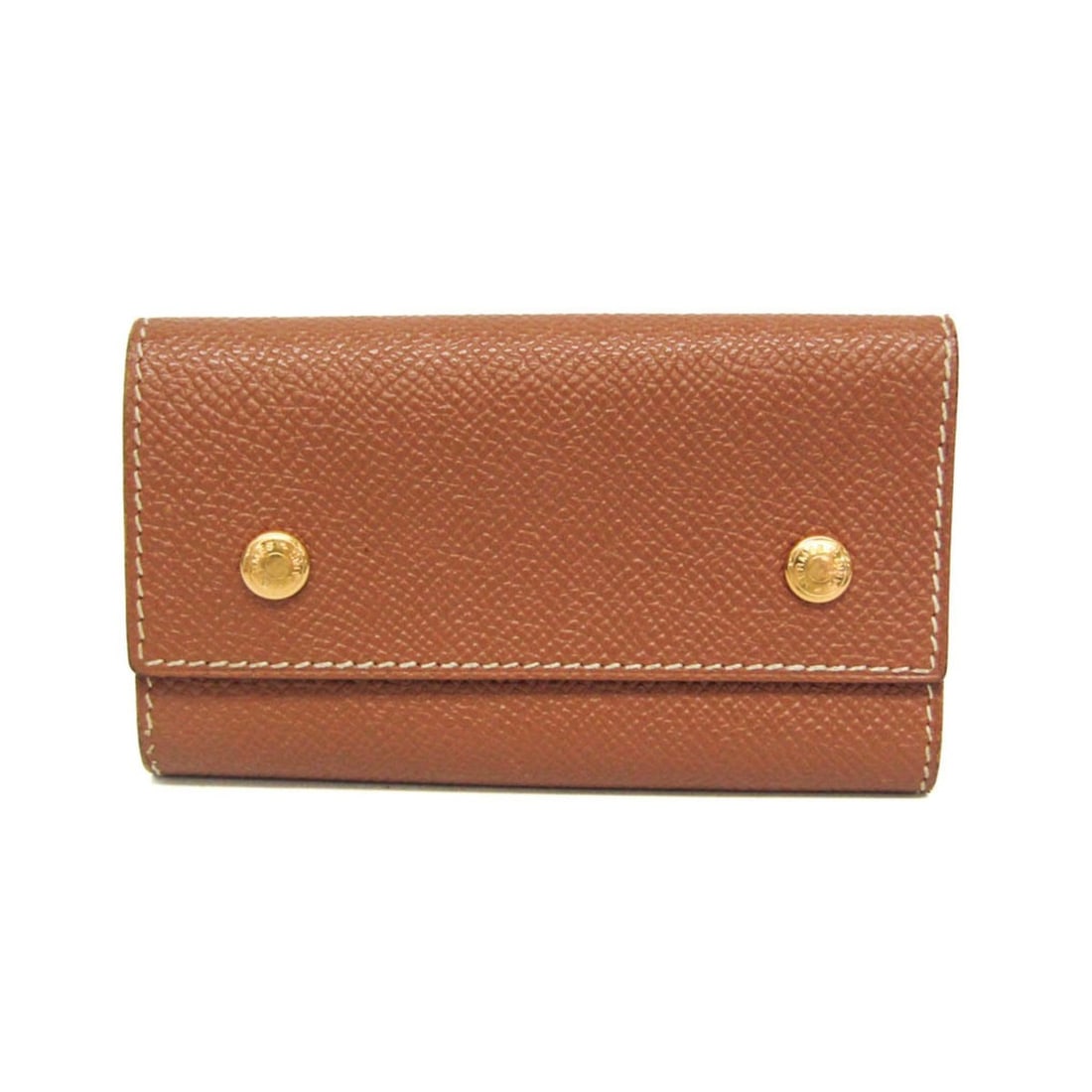 Hermes Sellier Men,Women Epsom Leather Key Case Light Brown: --- Catalog ---Category: DesignType: KeycaseColor: Light brownGender: Men,WomenClosure: Snap fastenerKeyring: YesMaterial: Epsom leather Number of Key Hooks: 6Category: GeneralBrand: HermesModel: Sell