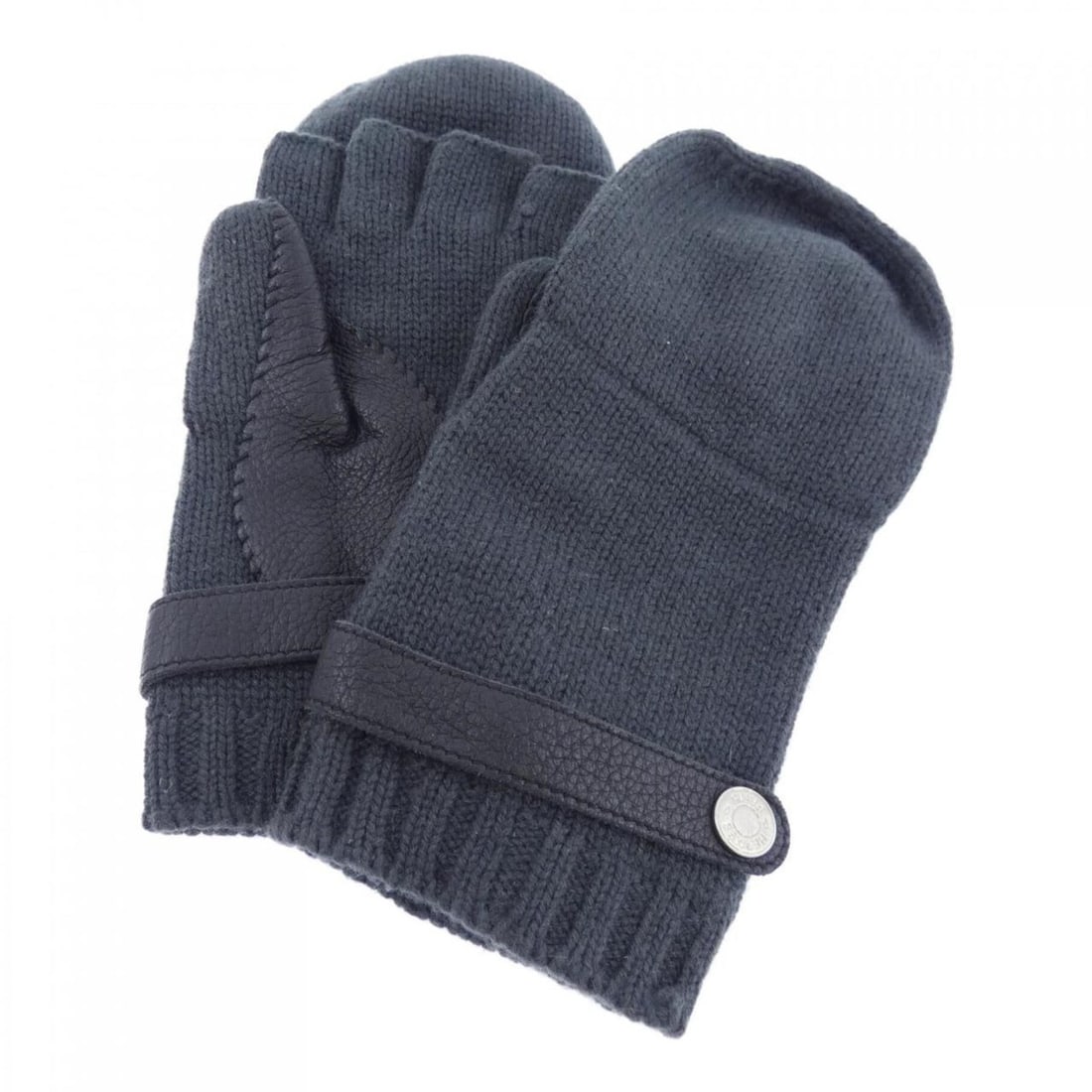 Hermes BOLTIMORE Clou de Selle H202048G Gloves: --- Catalog ---Category: SizeHand Width: 20cm / 7.87''Total Length: 24cm / 9.44''Category: DesignType: MittensColor: NavyGender: WomenMaterial: Cashmere Category: GeneralMPN: H202048GBrand: Hermes---