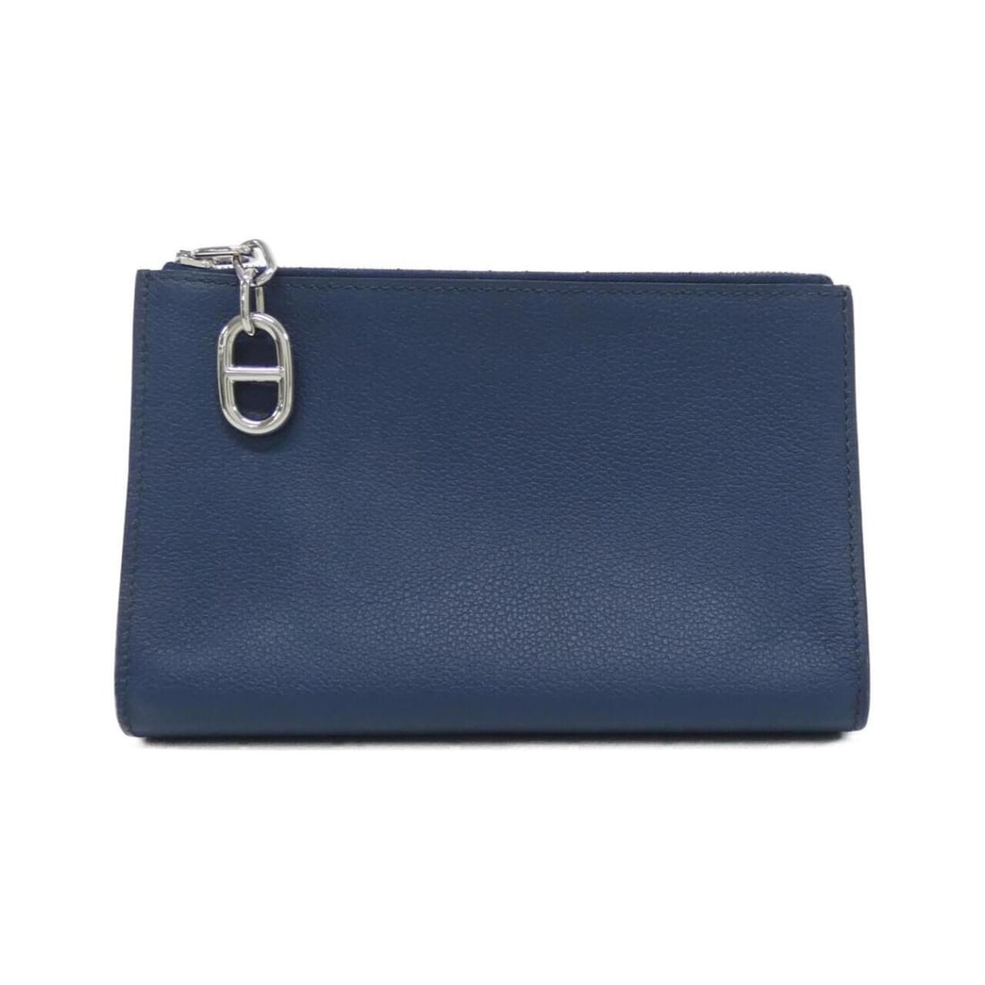 Hermes Zip Ango Chaine d'Ancre PM 084321CK Handbag Pouch: --- Catalog ---Category: SizeSize (HxWxD): 12cm x 18cm x 5.5cm / 4.72'' x 7.08'' x 2.16''Category: DesignType: Handbag, PouchColor: BlueGender: Men,WomenHardware Color: SilverCategory: GeneralMPN: