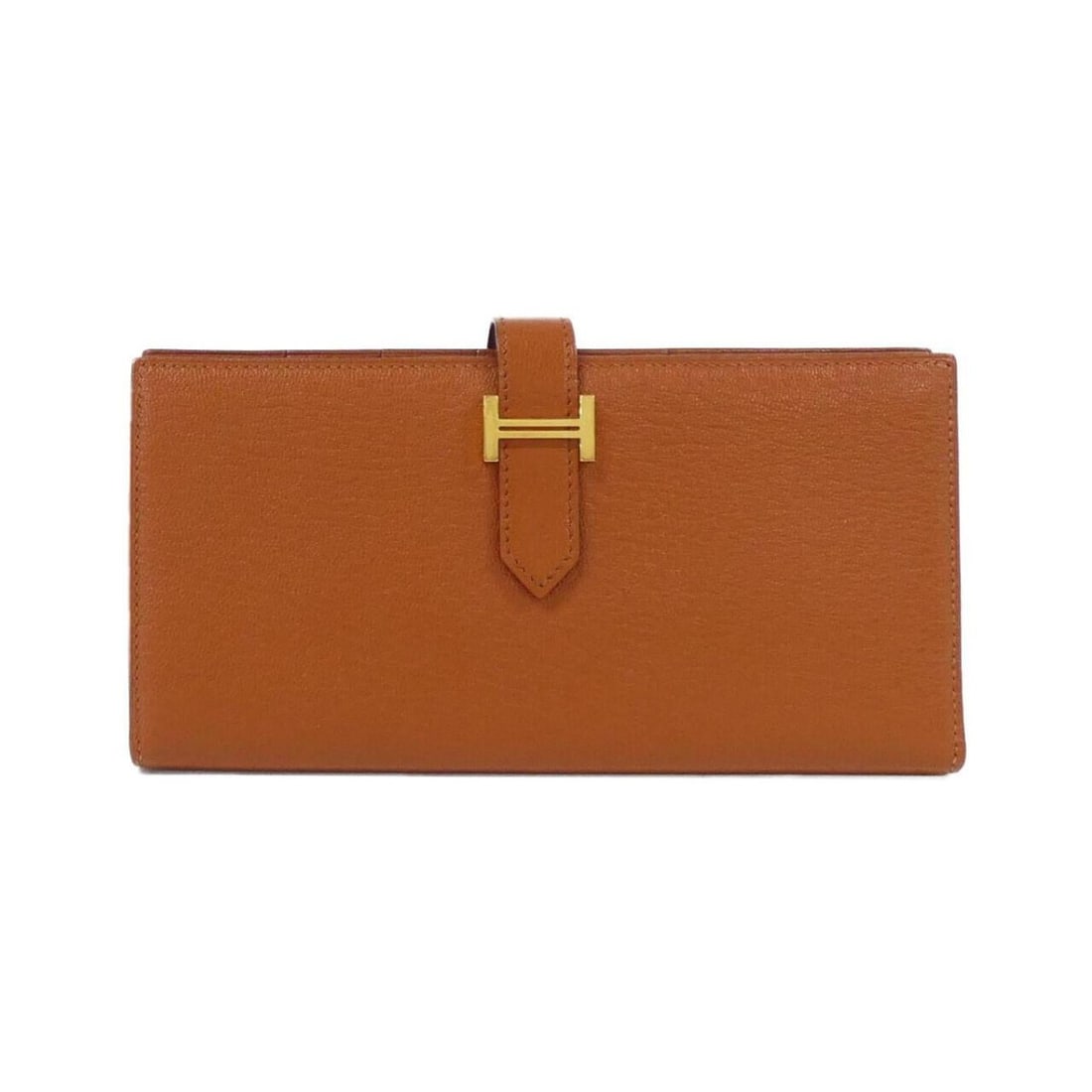 Hermes Bearn Soufflé 039078CC Wallet: --- Catalog ---Category: SizeSize (HxWxD): 9cm x 17cm x 1.5cm / 3.54'' x 6.69'' x 0.59''Category: DesignType: Long wallet (bi-fold)Color: BrownGender: Men,WomenMaterial: Chevre leather Category: