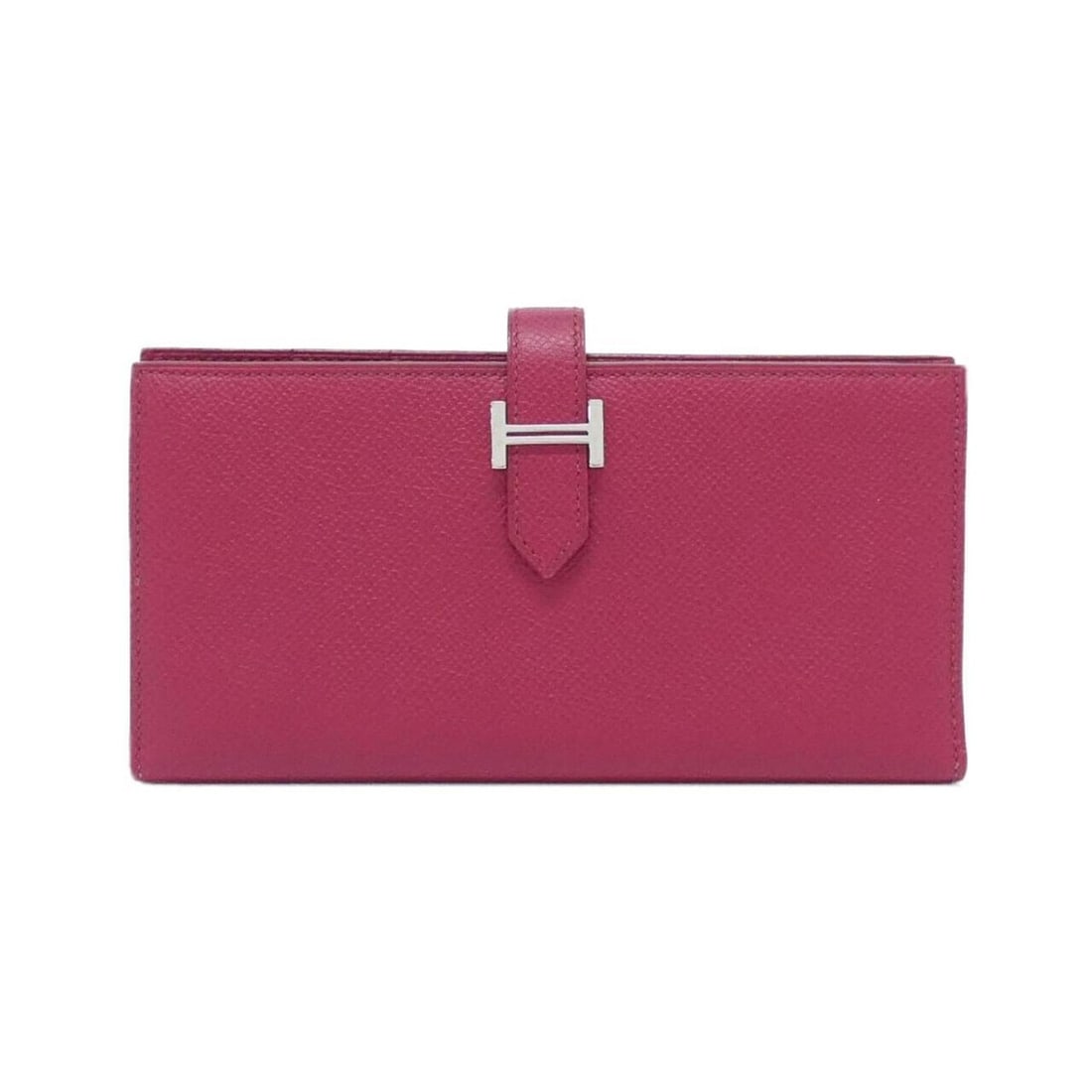 Hermes Bearn Soufflé 039785CK Wallet: --- Catalog ---Category: SizeSize (HxWxD): 9cm x 18cm x 2cm / 3.54'' x 7.08'' x 0.78''Category: DesignType: Long wallet (bi-fold)Color: RubyGender: WomenMaterial: Epsom leather Category: GeneralLine: