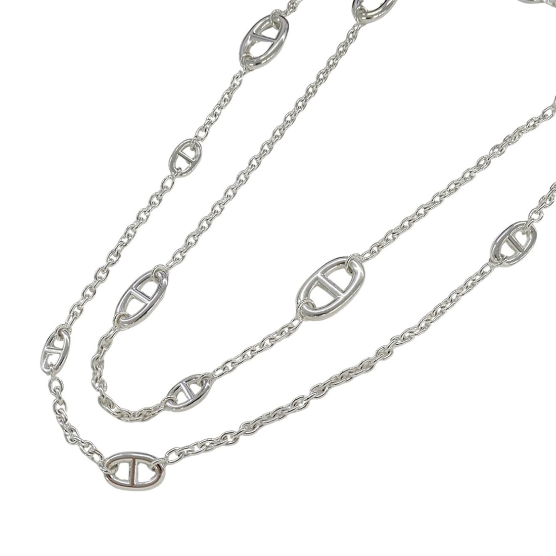 Hermes Hermès Chaine d'Ancre Farandole Necklace, Women's, SV925 Silver, Long, Polished: --- Catalog ---Category: SizeNeck Circumference: 120 cm / 47.24''Category: DesignColor: SilverGender: WomenMaterial: Silver 925Necklace Type: NecklaceCategory: GeneralBrand: HermesCountry of Origin: