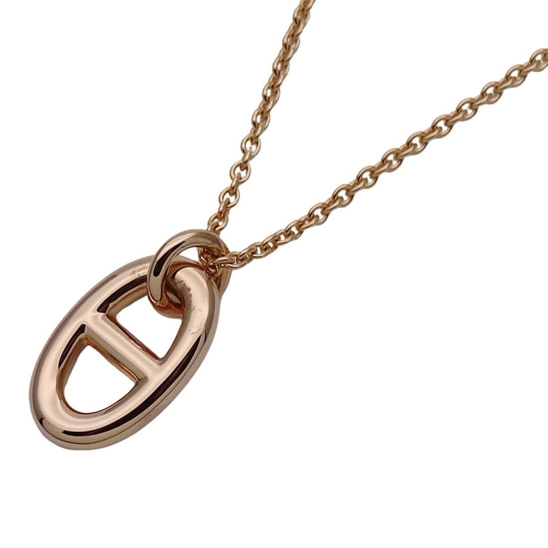 Hermes HERMES Necklace for Women, Brand Name, 750PG Chaine d'Ancre Farandole PM Pink Gold Jewelry,: --- Catalog ---Category: SizePendant Size: 13.8mm x 8.5mm / 0.54'' x 0.33''Neck Circumference: 39 cm - 41.5 cm / 15.35'' - 16.33''Category: DesignColor: Pink goldGender: WomenMaterial: Pink gold (18K)