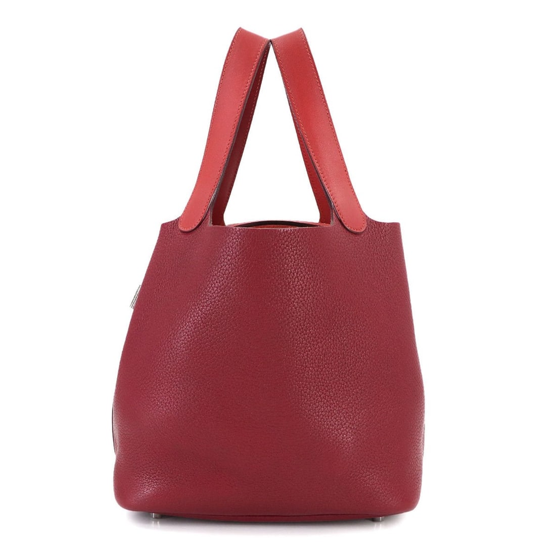 Hermes Hermès Picotin Lock Touch 22mm Handbag in Taurillon Clemence Swift, Rouge H, and Brick: --- Catalog ---Category: SizeSize (HxWxD): 21cm x 22cm x 18cm / 8.26'' x 8.66'' x 7.08''Category: DesignType: HandbagColor: Brique, Rouge HGender: WomenMaterial: Taurillon clemence leather , Swift