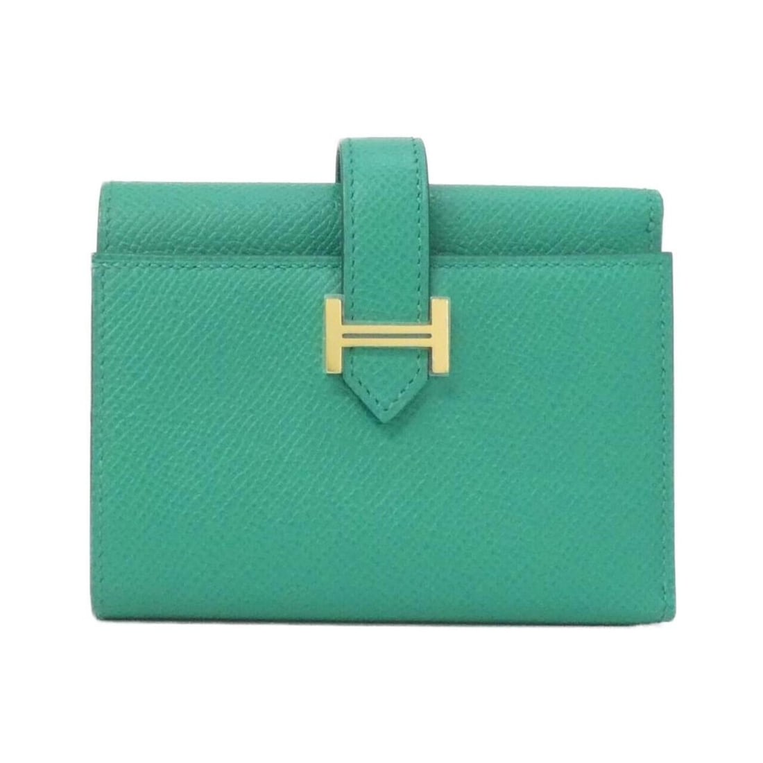 Hermes Bearn Combination 082875CC Wallet: --- Catalog ---Category: SizeSize (HxWxD): 8.5cm x 11cm x 2.5cm / 3.34'' x 4.33'' x 0.98''Category: DesignType: Wallet (tri-fold)Color: GreenGender: Women,MenMaterial: Epsom leather Category: