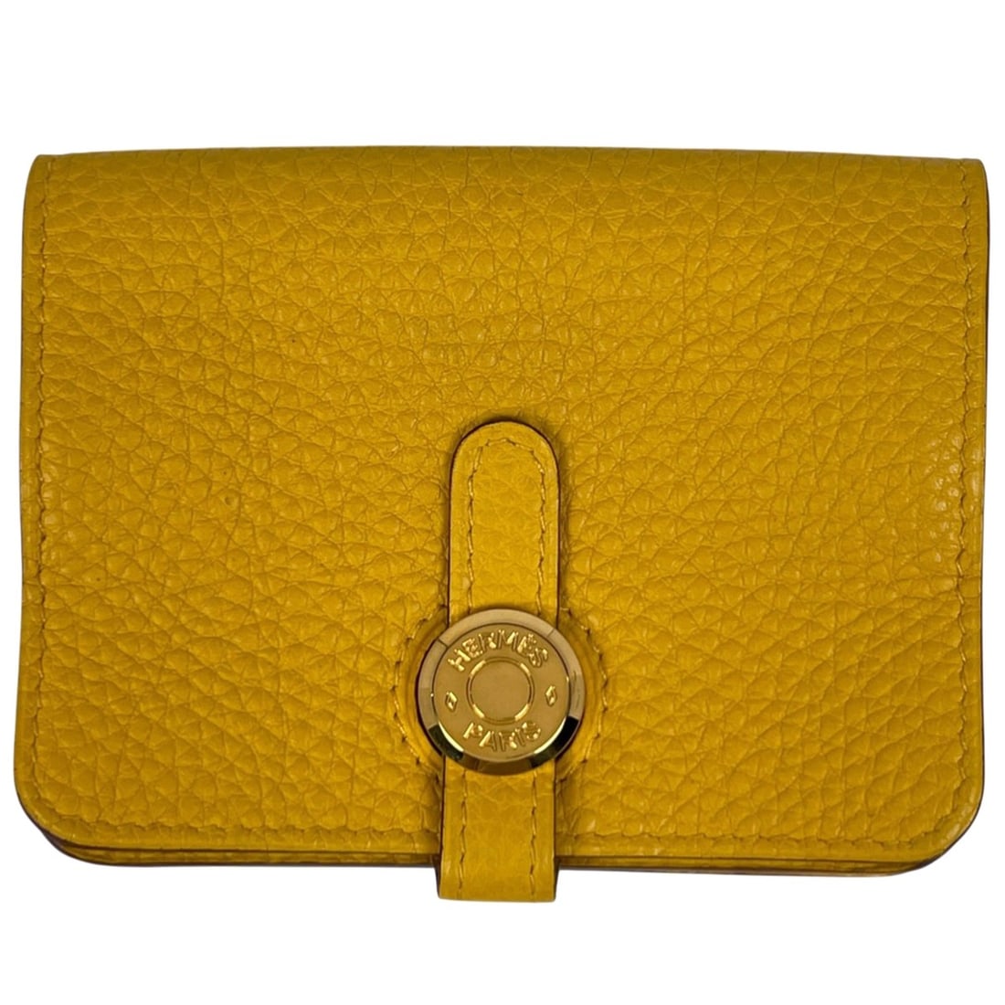 Hermes Hermès Dogon business card holder, case, commuter pass Togo Jaune Ambre, women's: --- Catalog ---Category: DesignType: Card caseColor: JauneGender: WomenMaterial: Togo leather Category: GeneralBrand: HermesCategory: Physical PropertiesSize (HxWxD): 7cm x 10.5cm x 2cm / 2.75'' x 4.1