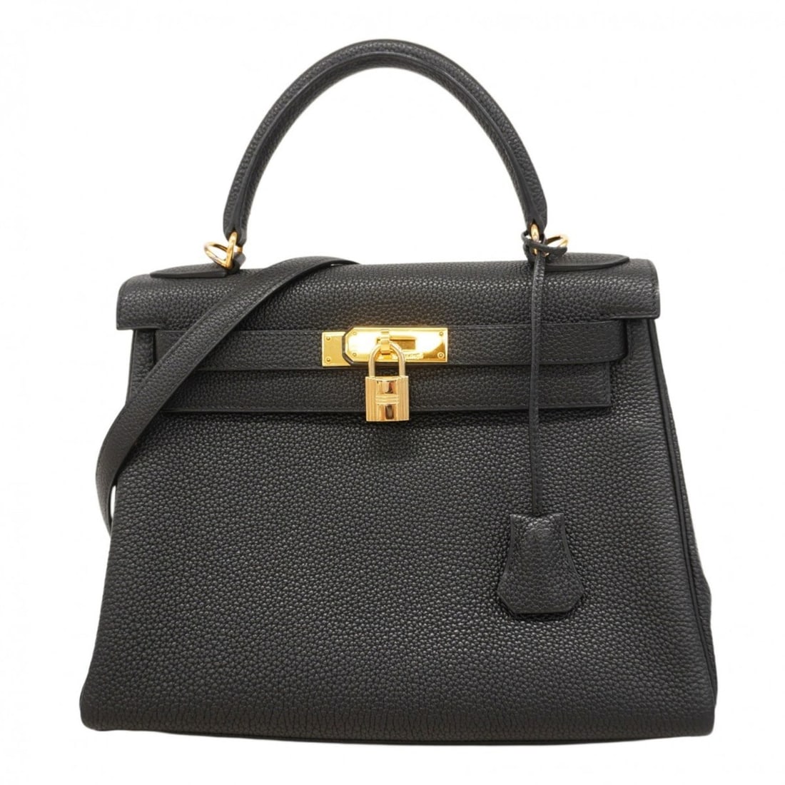 Hermes Hermès Kelly 28 Togo Black Handbag with G Stamp, 2-Way Bag for Women: --- Catalog ---Category: SizeSize (HxWxD): 22cm x 28cm x 12cm / 8.66'' x 11.02'' x 4.72''Category: DesignType: HandbagColor: BlackGender: WomenMaterial: Togo leather Hardware Color: GoldCategory: