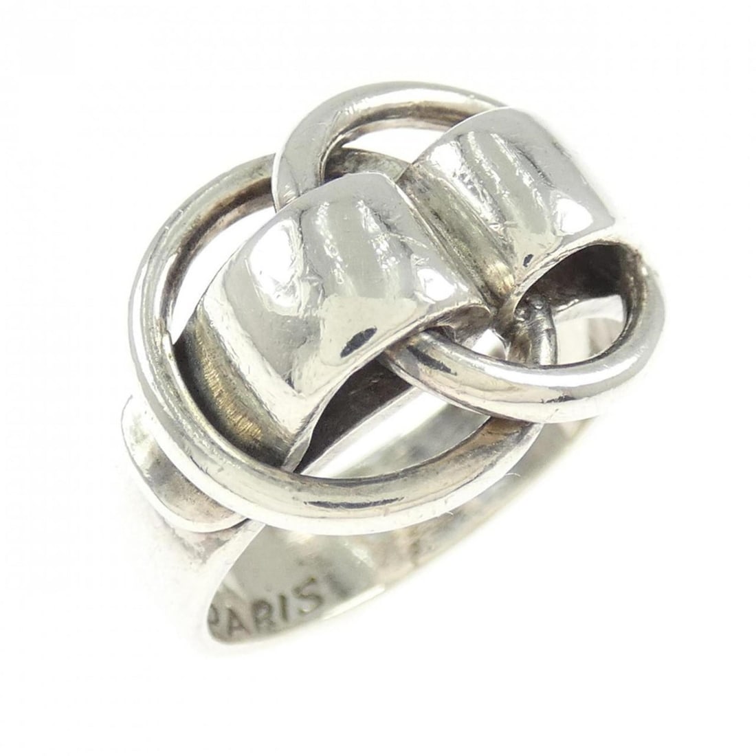 Hermes Hermès Do the No Ring: --- Catalog ---Category: SizeUS Size: 6.5Brand Size: 53Category: DesignType: Band ringGender: WomenCategory: GeneralBrand: Hermes--- Item List ---Section: ConditionRanking: Rank B Used - Traces of usa