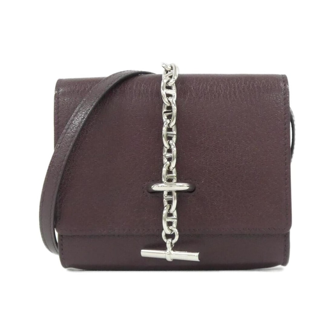 Hermes Hermès Chaine d'Ancre To Go 084664CK Shoulder Wallet: --- Catalog ---Category: SizeSize (HxWxD): 11cm x 13cm x 3cm / 4.33'' x 5.11'' x 1.18''Category: DesignType: Chain/Shoulder walletColor: PurpleGender: Men,WomenCategory: GeneralMPN: 084664CKBrand: