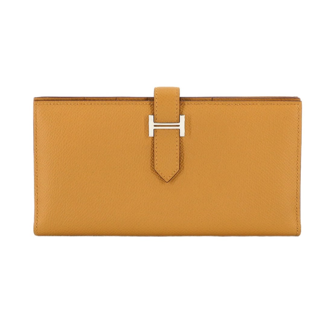 Hermes Hermès Bearn Soufflet Bifold Long Wallet, Epson Sesame Y Stamp, Silver Hardware: --- Catalog ---Category: SizeSize (HxWxD): 9cm x 17.5cm x 1.5cm / 3.54'' x 6.88'' x 0.59''Category: DesignType: Long wallet (bi-fold)Gender: WomenMaterial: Epsom leather Category: GeneralBrand: