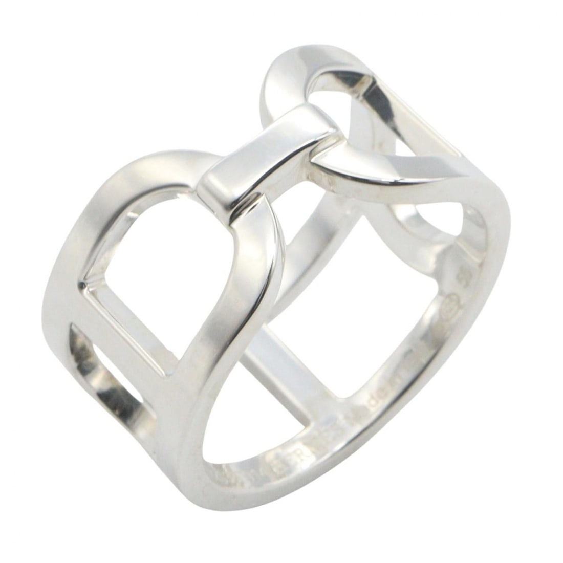 Hermes Hermès Ever Chaine d'Ancre Ring, Medium, 925 Sterling Silver, Men's/Women's, H116619B 00046: --- Catalog ---Category: SizeJP Size: 15US Size: 7.5Category: DesignType: Band ringColor: SilverGender: Men,WomenMaterial: Silver 925Category: GeneralMPN: H116619B 00046Brand: Hermes--- Item List ---S