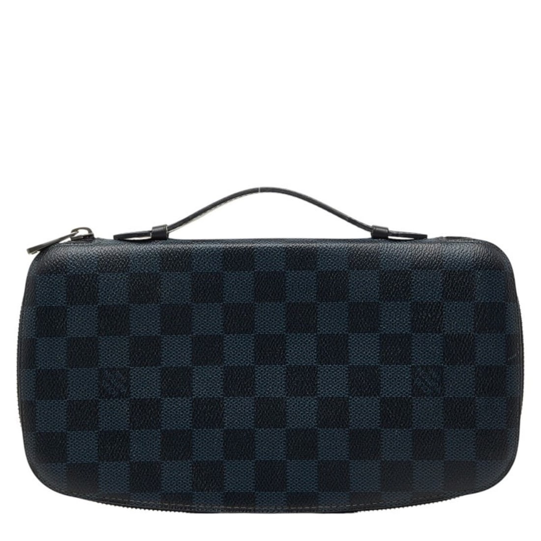 Louis Vuitton Damier Cobalt Organizer Atoll Round Zipper Long Wallet N63222 Navy Leather Men's LOUIS: --- Catalog ---Category: SizeSize (HxWxD): 14.5cm x 26cm x 2cm / 5.7'' x 10.23'' x 0.78''Category: DesignType: Long wallet (bi-fold)Color: Damier Cobalt, NavyGender: MenMaterial: PVC , Leather Categor