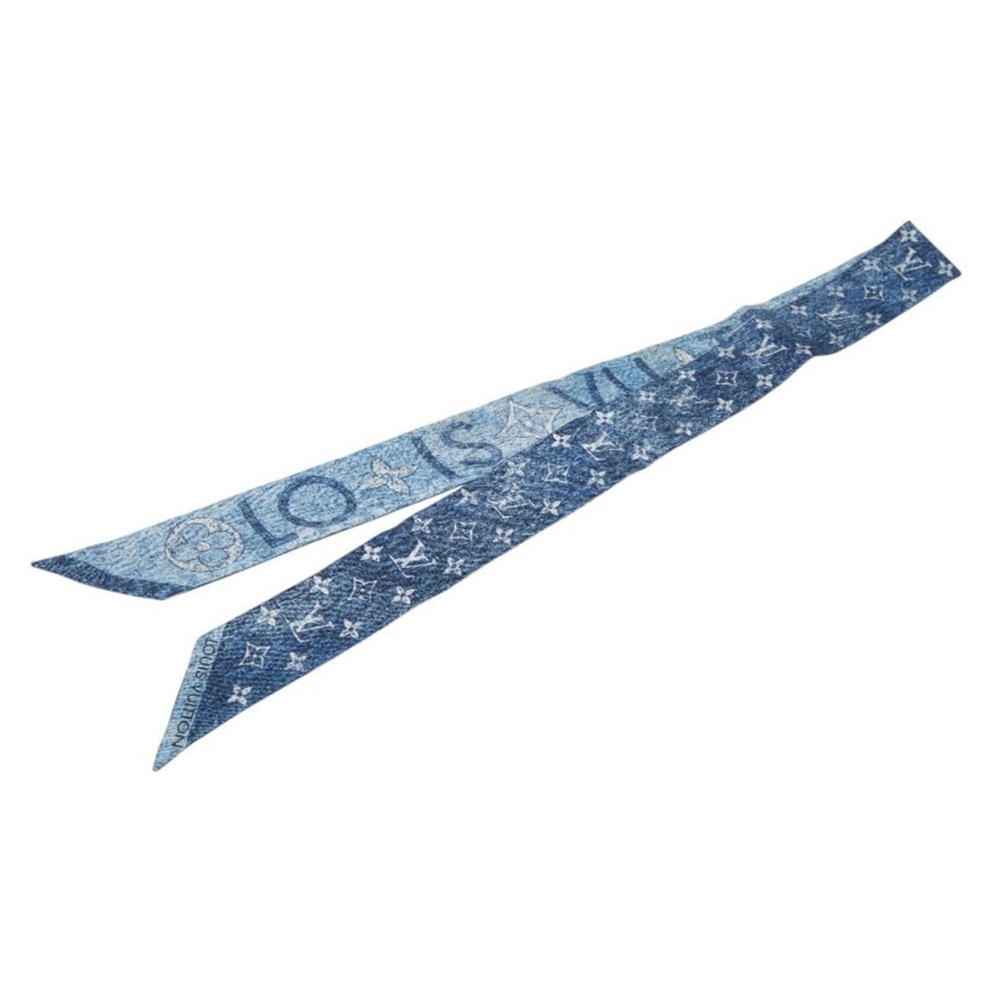 Louis Vuitton Monogram Infinity Denim Bandeau BB Scarf M94989 Blue Silk Women's LOUIS VUITTON: --- Catalog ---Category: SizeSize (LxW): 5cm x 1.11m / 1.96'' x 43.89''Category: DesignType: ScarfColor: BlueGender: WomenMaterial: Silk Category: GeneralMPN: M94989Brand: Louis Vuitton--- Item List -