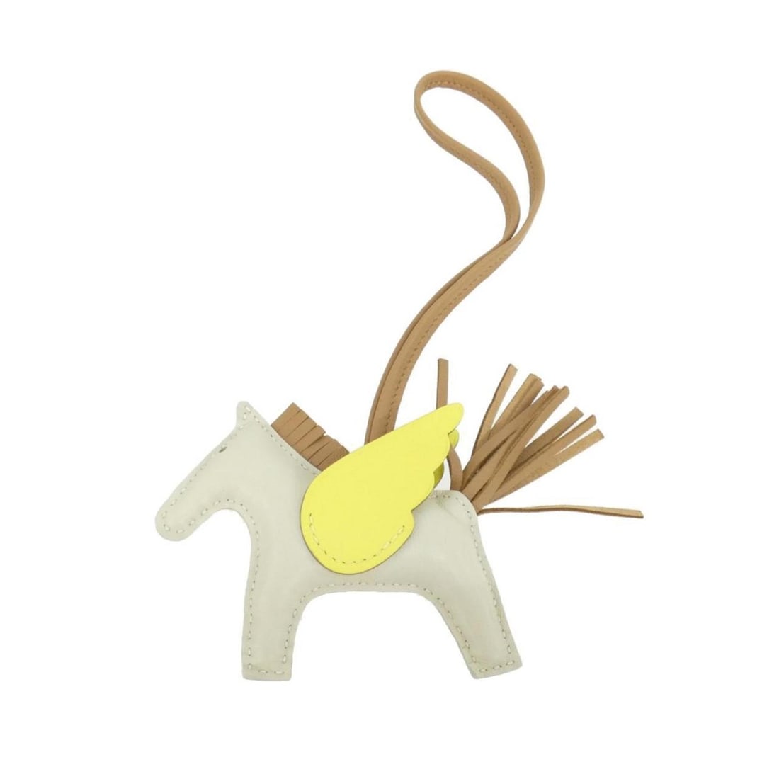 Hermes Rodeo Pegasus Accessory Bag Charm PM 083010CA: --- Catalog ---Category: SizeSize (HxWxD): 75.00mm x 85.00mm / 2.95'' x 3.35''Category: DesignType: Handbag charmColor: Lime, WhiteGender: Men,WomenMaterial: Agneau MiloCategory: GeneralMPN: 083010CAB