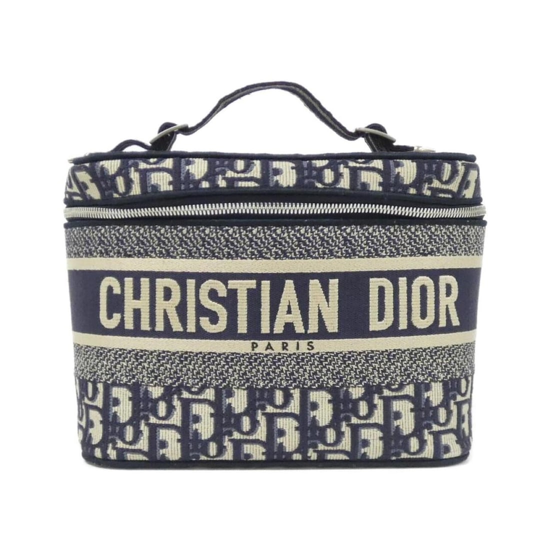 Christian Dior DIOR OBLIQUE Travel Vanity Case S5417VRIW Handbag: --- Catalog ---Category: SizeSize (HxWxD): 18cm x 24cm x 13cm / 7.08'' x 9.44'' x 5.11''Category: DesignType: HandbagColor: BlueGender: WomenMaterial: Canvas Hardware Color: SilverCategory: GeneralMPN