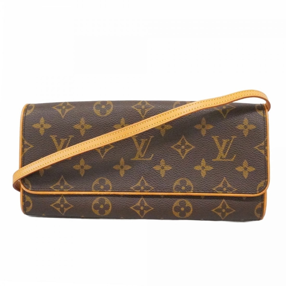 Louis Vuitton Monogram Pochette Twin GM Shoulder Bag M51852 Brown Women's: --- Catalog ---Category: SizeSize (HxWxD): 12cm x 24.5cm x 3.5cm / 4.72'' x 9.64'' x 1.37''Category: DesignType: Shoulder bagColor: BrownGender: WomenCategory: GeneralMPN: M51852Brand: Louis Vuitton--