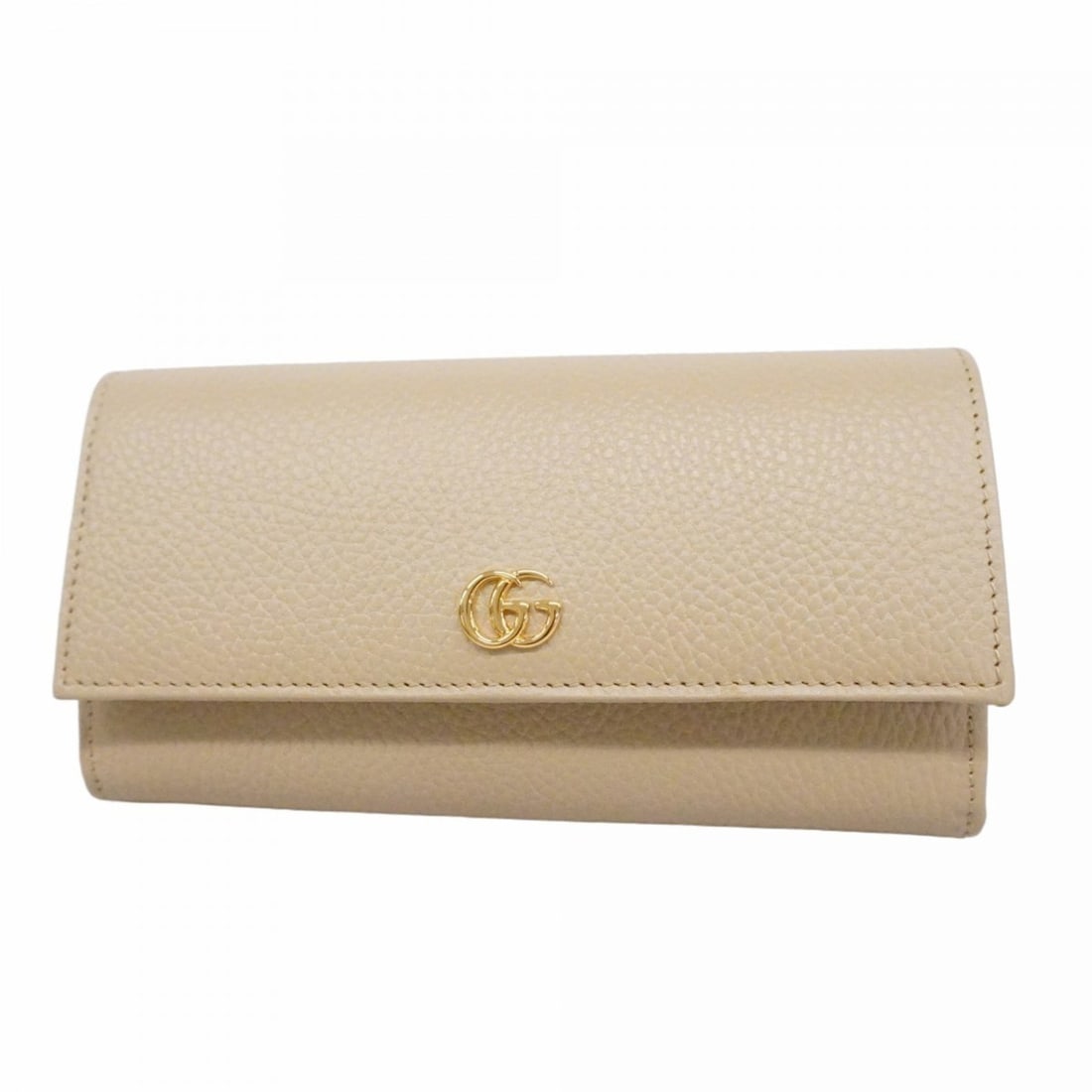 Gucci GG Marmont Leather Long Wallet 456116 Beige Women's: --- Catalog ---Category: SizeSize (HxWxD): 10.5cm x 19cm x 3.5cm / 4.13'' x 7.48'' x 1.37''Category: DesignType: Long wallet (bi-fold)Color: BeigeGender: WomenMaterial: Leather Category: GeneralMPN: 4