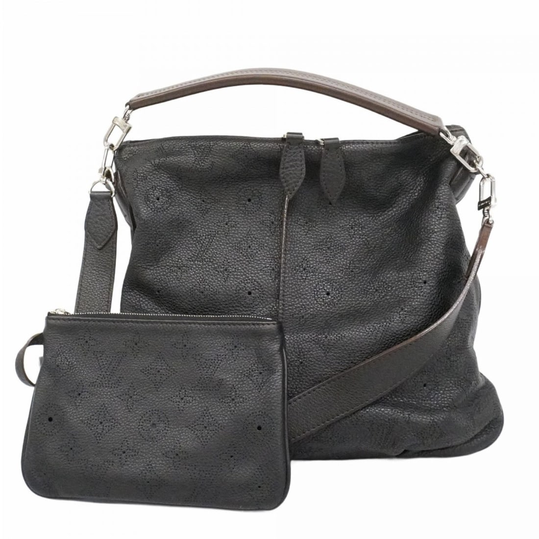 Louis Vuitton Mahina Selene PM Handbag M94314 Noir 2-way bag for women: --- Catalog ---Category: SizeSize (HxWxD): 31cm x 36.5cm x 5cm / 12.2'' x 14.37'' x 1.96''Category: DesignType: HandbagColor: NoirGender: WomenCategory: GeneralMPN: M94314Brand: Louis Vuitton--- Item