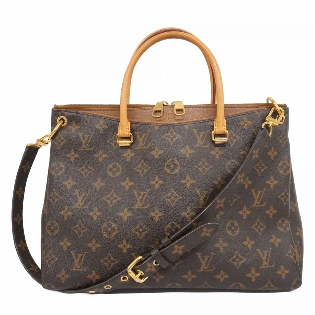 Louis Vuitton Monogram Pallas M40907 Brown Avane 2-way handbag for women: --- Catalog ---Category: SizeSize (HxWxD): 26cm x 33cm x 13cm / 10.23'' x 12.99'' x 5.11''Category: DesignType: HandbagColor: Brown, HavaneGender: WomenCategory: GeneralMPN: M40907Brand: Louis Vuitton