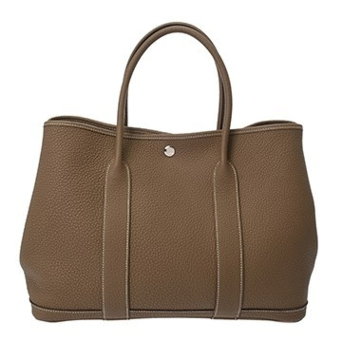 HERMES Garden Party PM Etoupe A stamp (circa 2017) Women's Negonda Handbag Rank Used Ginzo: --- Catalog ---Category: SizeSize (HxWxD): 26cm x 36cm x 17.5cm / 10.23'' x 14.17'' x 6.88''Category: DesignType: HandbagColor: Etoupe grayGender: WomenMaterial: Negonda leather Hardware Color: Silver