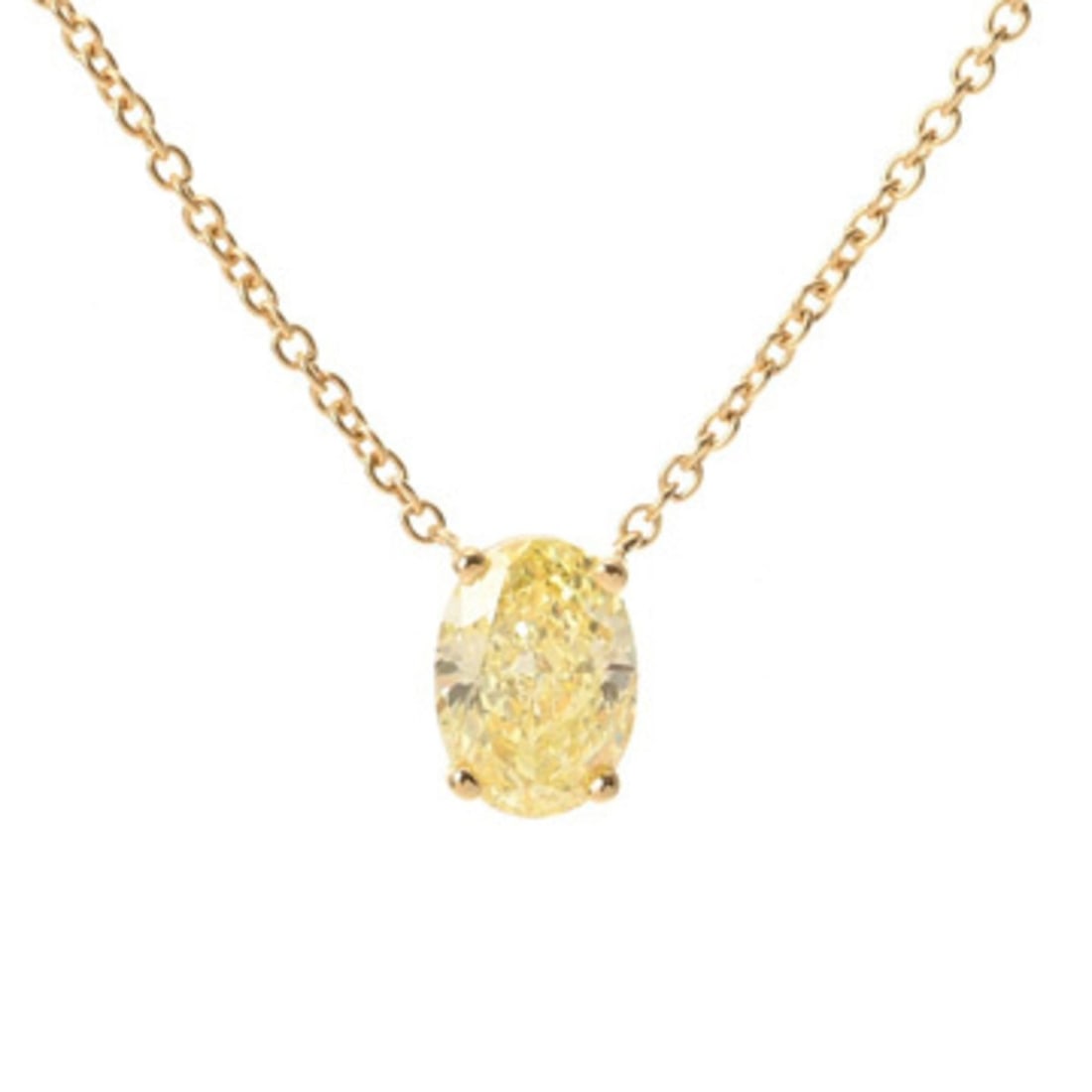 TIFFANY&Co. Tiffany & Co. Single Diamond Oval 0.84ct SI1-ME Women's 18K Yellow Gold (YG) Necklace A: --- Catalog ---Category: SizePendant Size: 7mm x 5mm / 0.27'' x 0.19''Neck Circumference: 40 cm / 15.74''Category: DesignStone: DiamondGender: WomenMaterial: Yellow gold (18K)Necklace Type: NecklaceCa