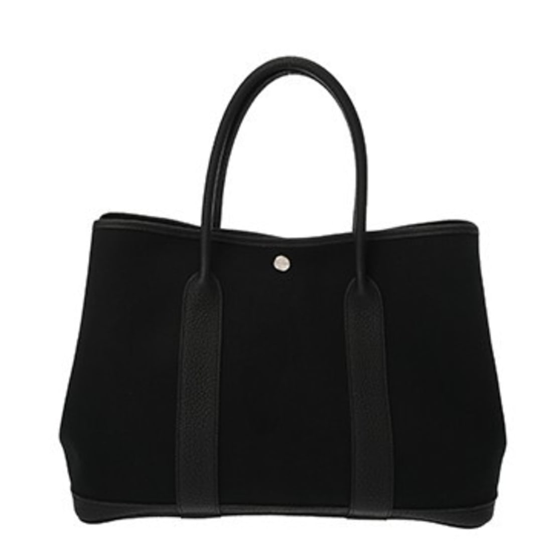 HERMES Garden Party PM Black C stamp (circa 2018) Women's Toile Officier Negonda Handbag AB Rank: --- Catalog ---Category: SizeSize (HxWxD): 26cm x 36cm x 18cm / 10.23'' x 14.17'' x 7.08''Category: DesignType: HandbagColor: BlackGender: WomenMaterial: Toile officier , Negonda leather Hardware Colo