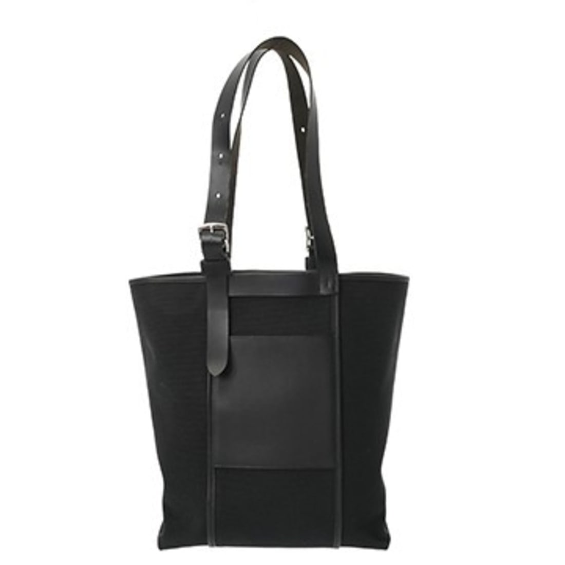 HERMES Etrivière Pocket 27 Black B stamp (circa 2023) Men's Toile Goelan Veau Swift Tote Bag A Rank (1 of 11)