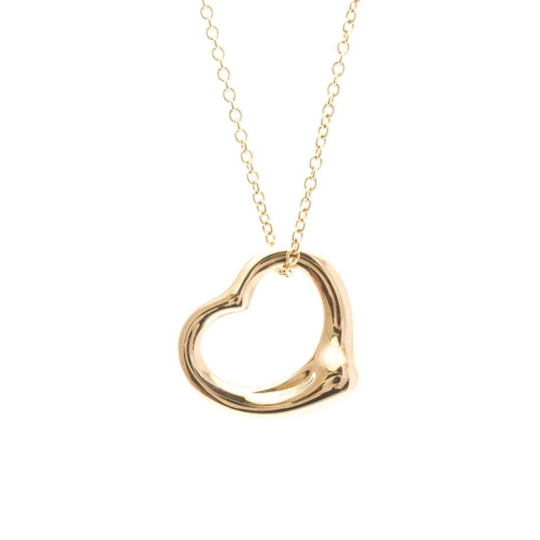 Tiffany Open Heart Pink Gold (18K) No Stone Men,Women Fashion Pendant Necklace (Pink Gold): --- Catalog ---Category: SizeWeight: 4.2g / 0.14oz.Pendant Size: 15.8mm x 15.8mm / 0.62'' x 0.62''Neck Circumference: 40.5 cm / 15.94''Category: DesignColor: Pink goldMetal: GoldStone: No StoneStyle: