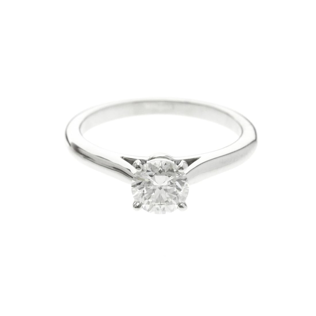 Cartier Solitaire Diamond Ring Platinum Fashion Diamond Band Ring Carat/0.6 Silver (1 of 10)