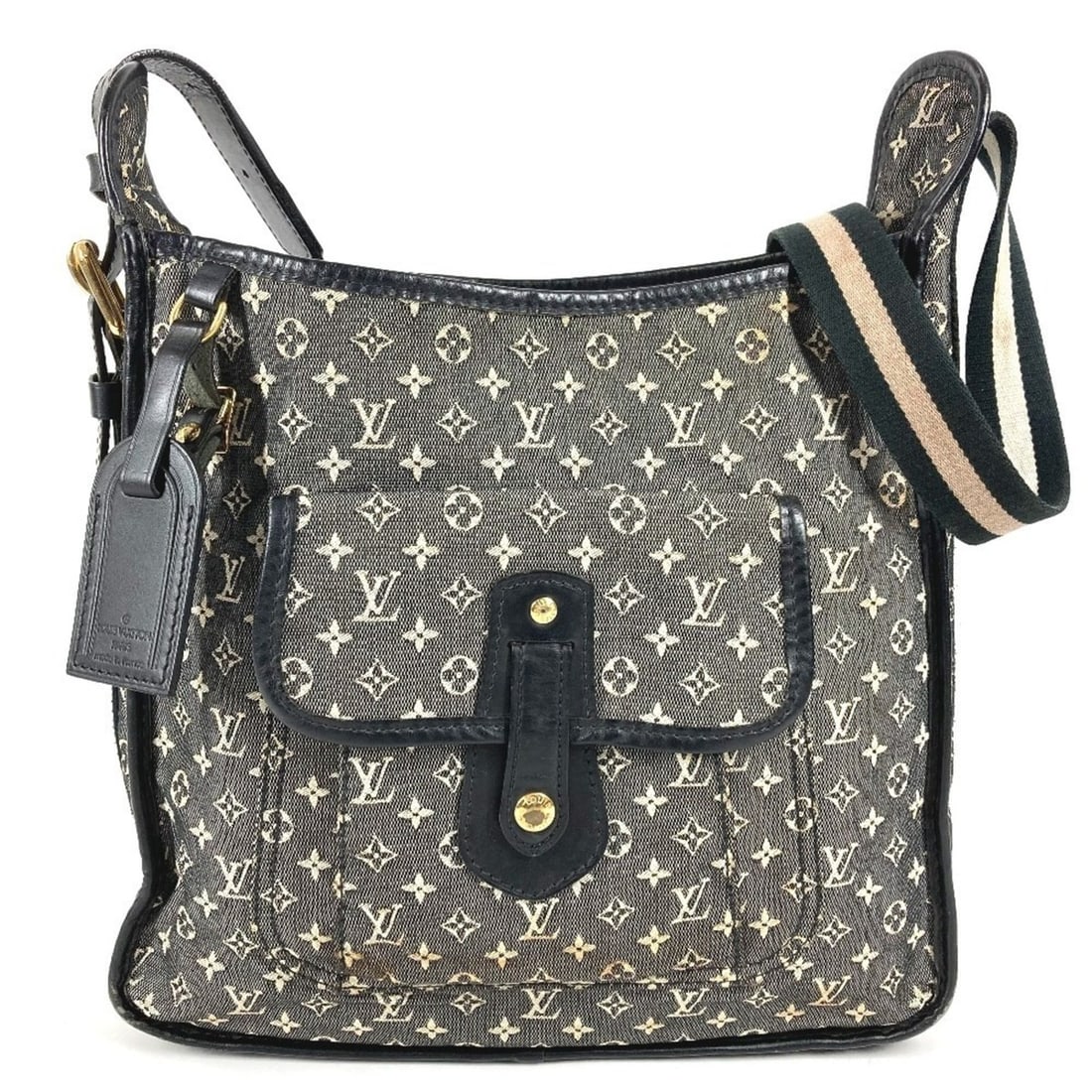 LOUIS VUITTON M92324 Monogram Mini Bag, Marie Kate, Crossbody Shoulder Canvas, Men's/Women's, Navy (1 of 17)