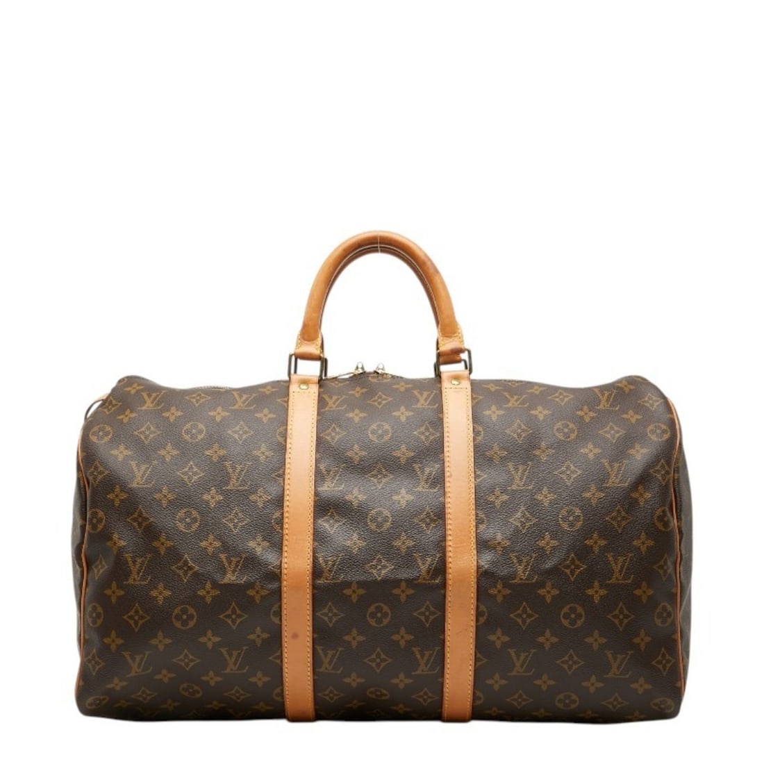 Louis Vuitton Monogram Keepall 45 Boston Bag Handbag M41428 Brown Leather Women's LOUIS VUITTON: --- Catalog ---Category: SizeHandle Drop: 11.00cm / 4.33''Size (HxWxD): 26cm x 45cm x 20cm / 10.23'' x 17.71'' x 7.87''Category: DesignType: Boston bag, HandbagColor: BrownGender: WomenClosure: Zipper