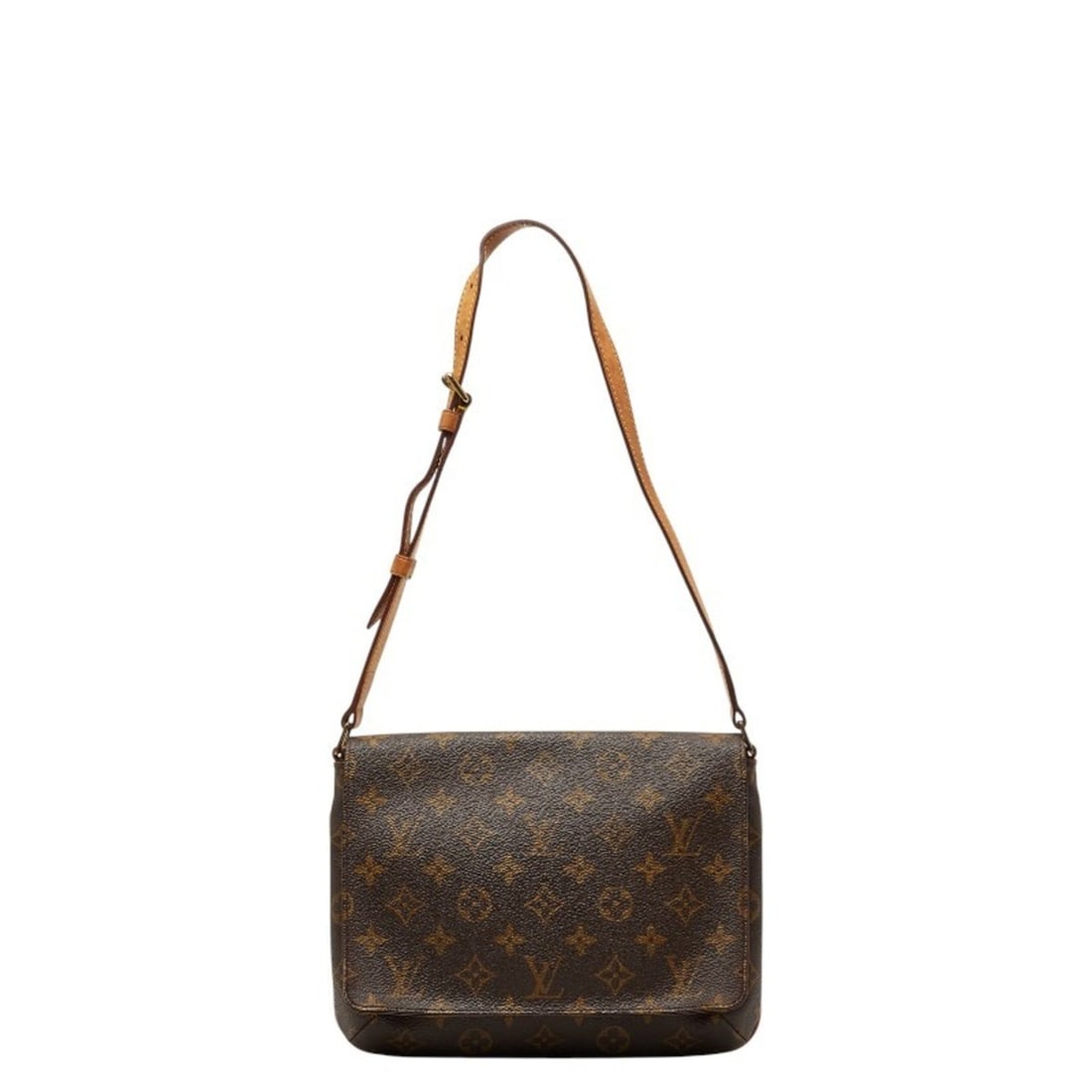 Louis Vuitton Monogram Musette Tango Short Shoulder Bag M51257 Brown Leather Women's LOUIS VUITTON: --- Catalog ---Category: SizeHandle Drop: 33.00cm / 12.99''Size (HxWxD): 20cm x 26cm x 4cm / 7.87'' x 10.23'' x 1.57''Category: DesignType: Shoulder bagColor: BrownGender: WomenClosure: MagnetMaterial