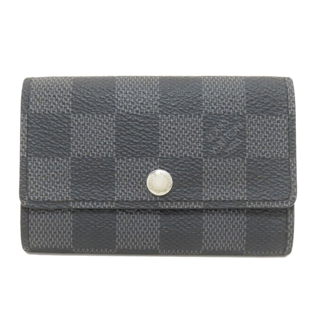 Louis Vuitton N62662 Multicles 6 Key Case, Damier Canvas, Men's LOUIS VUITTON: --- Catalog ---Category: DesignType: KeycaseColor: Damier Graphite, Dark grayGender: MenMaterial: Damier Canvas Category: GeneralMPN: N62662Brand: Louis VuittonCategory: Physical PropertiesSize (HxWxD