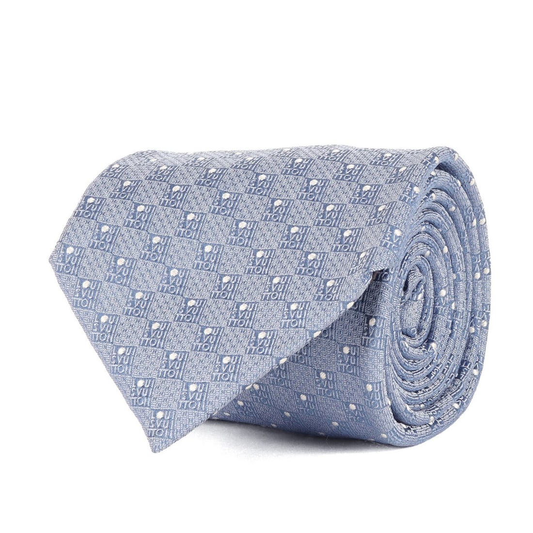 LOUIS VUITTON Louis Vuitton Tie, Dot Damier Silk Blue, Men's K4754: --- Catalog ---Category: SizeTotal Length: 147cm / 57.87''Category: DesignType: CravatColor: BlueGender: MenMaterial: Silk Category: GeneralBrand: Louis VuittonCountry of Origin: Italy--- Item List --