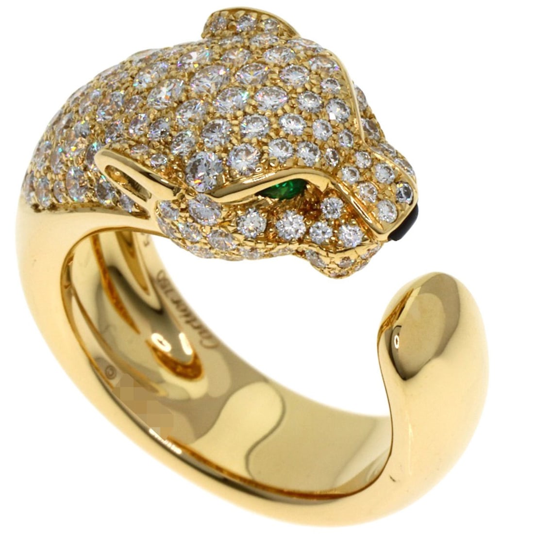 Cartier Panthère de Semi-Pavé Setting Diamond Ring #51 18K Yellow Gold Women's CARTIER (1 of 12)